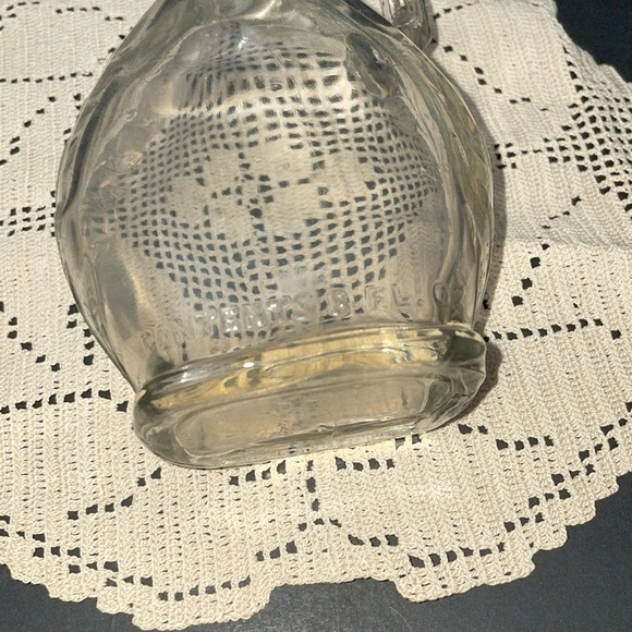 8 FL OZ Glass Cruet Syrup Decanter Bottle Stopper Vintage - Picture 10 of 12
